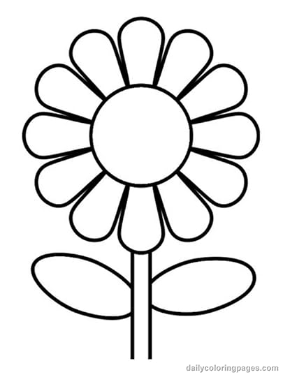 Coloring Pages Worksheets: Simple Flower Coloring Pages ...