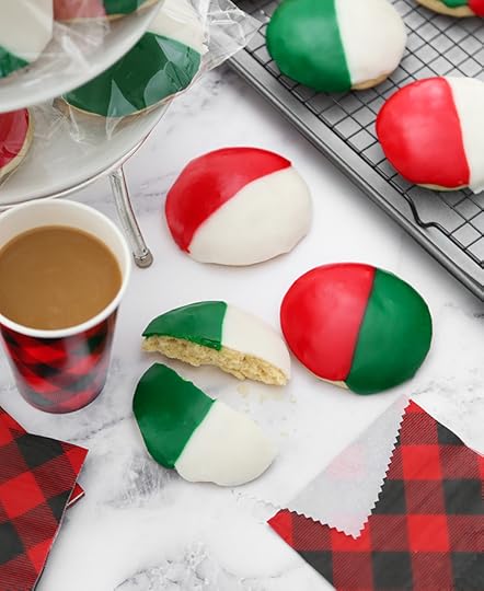 Festive Black and White Cookies