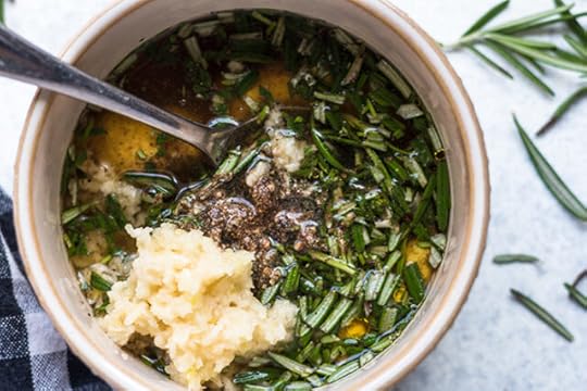 herb ham glaze in a bowl