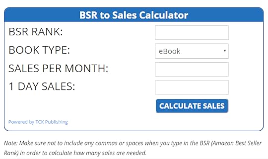 bestseller ranking calculator