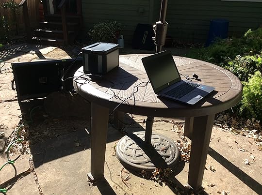 Laptop-connected-solar-panels