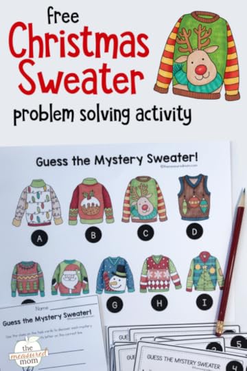 Christmas sweater problem solving activity