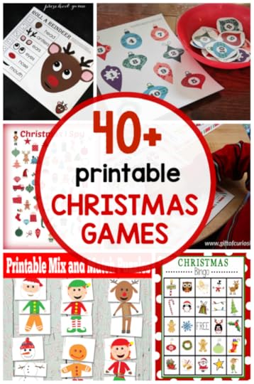 So many printable Christmas games for kids!