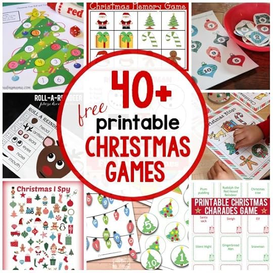 So many printable Christmas games for kids!