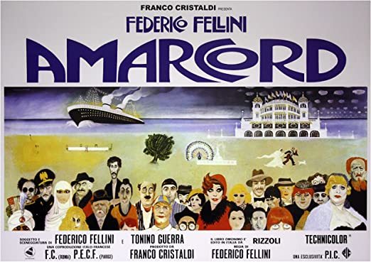 Amarcord Movie Poster - Federico Fellini - Size: 100x70 CM: Amazon.co.uk: Kitchen & Home