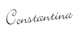 Constantina Maud signature