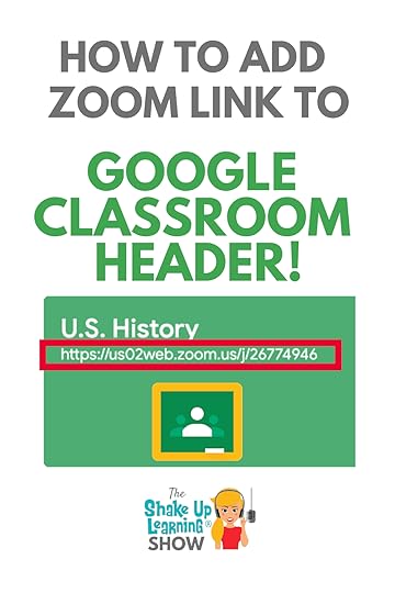 How to Add Zoom Link in Google Classroom Header