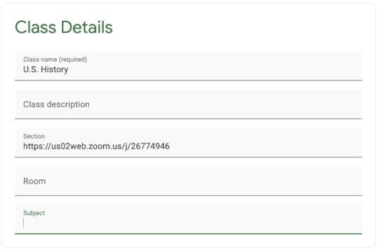 How to Add Zoom Link in Google Classroom Header