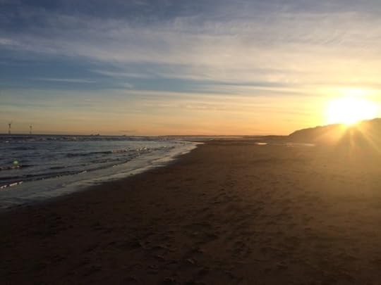 Balmedie Beach at midwinter