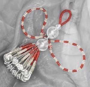 photo of angel made of beads
