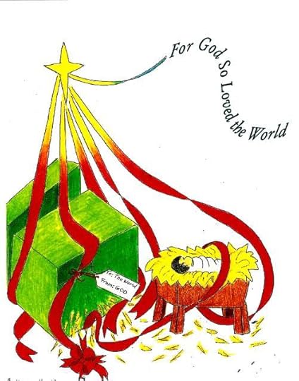Ribbon Christmas card