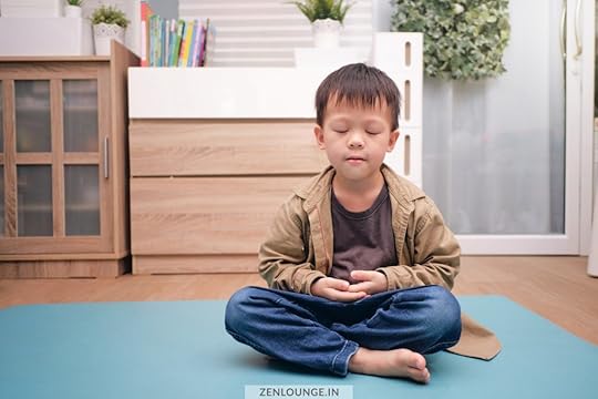 kid meditating