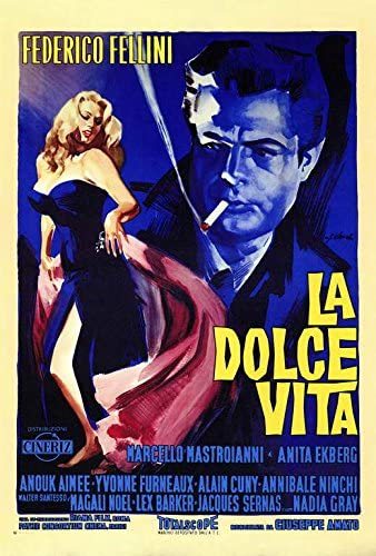 Amazon.com: La Dolce Vita Poster Movie (27 x 40 Inches - 69cm x 102cm) (1961) (Italian Style A): Posters & Prints
