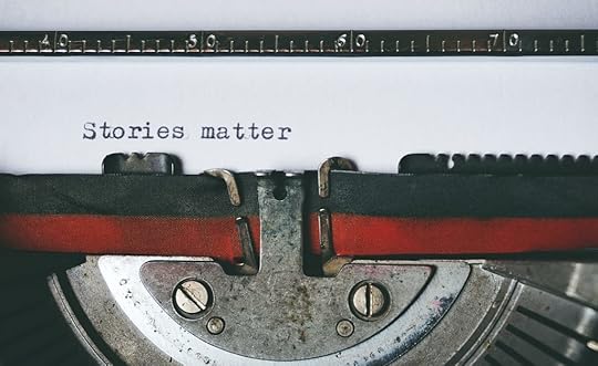 A typewriter as an illustration of story beats.