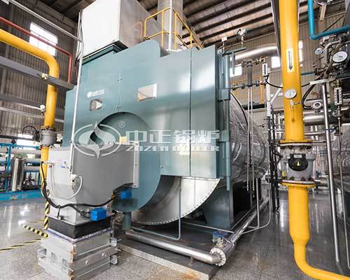 Oil fired industrial boiler