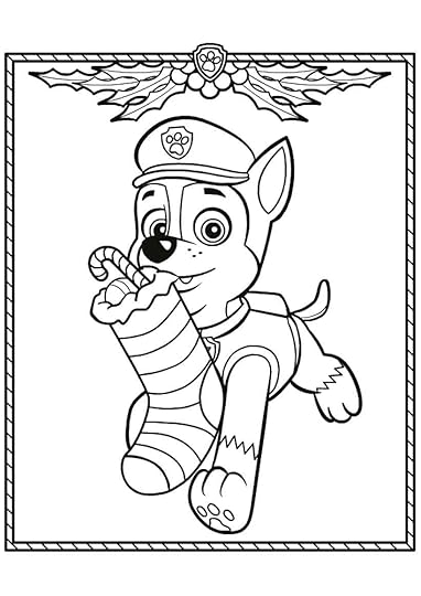 Chase Paw Patrol coloring pages to download and print for free