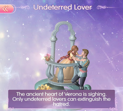 Trophy of Romy leaning over a balcony toward Julius that you receive for completing the story