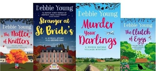 array of two new novels and two new novellas