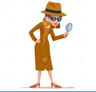 Detective Woman Snoop Magnifying Glass Tec Search Help Noir Cartoon Female Cartoon Character Design Isolated Vector Stock Vector - Illustration of observation, disclose: 161057919