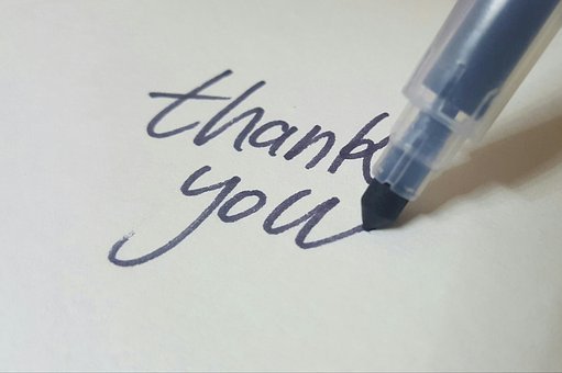 Calligraphy, Pen, Thanks, Thank You