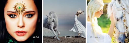 Goddesses Ma'at, Epona & Rhiannon