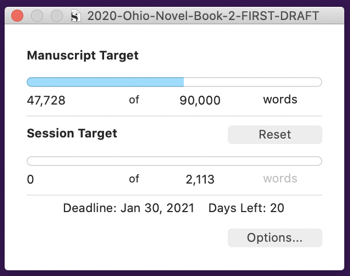 This was my start goal this morning