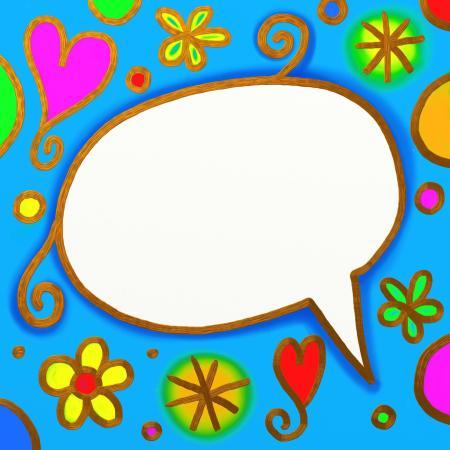 speech bubble banished word