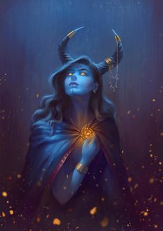 ArtStation - Blue demoness, Alexandra Curte