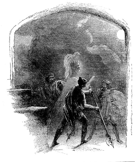 Hamlet and his father’s ghost, “The Works of Shakspere” 1846. John Orrin Smith.