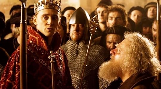 Hal (newly Henry V) rejects Falstaff in the Hollow Crown production of Henry IV Part II.