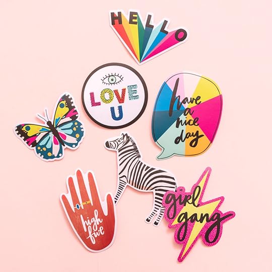 Amy Tangerine Vinyl Stickers from the Brave + Bold collection. Perfect for colorful scrapbooking, memory planning, creative journaling and more!