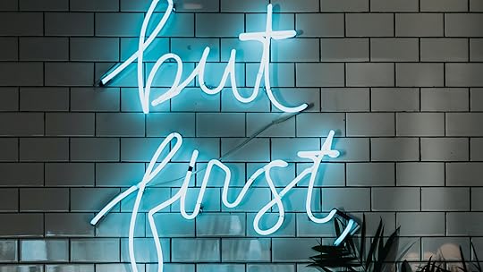 Neon sign saying