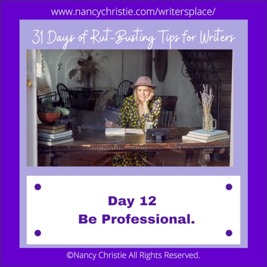 Day 12 — Be Professional.