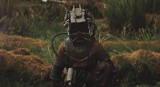 Character in square helmet in Prospect