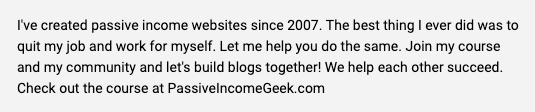 Passive Income Geek YouTube description