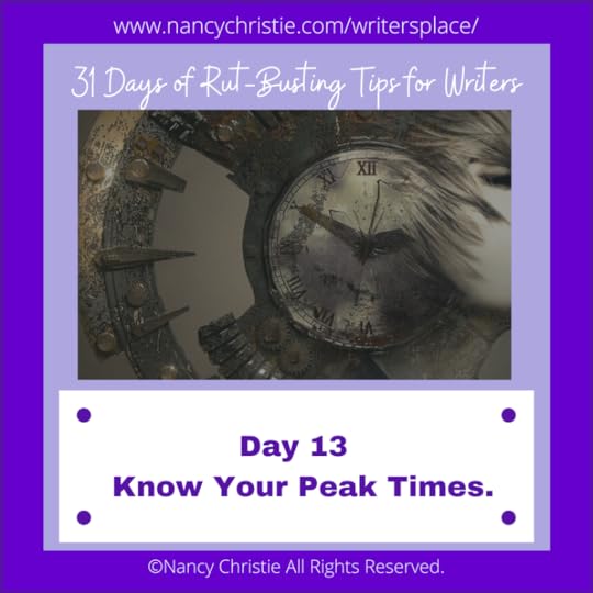 Day 13 — Know Your Peak Times.