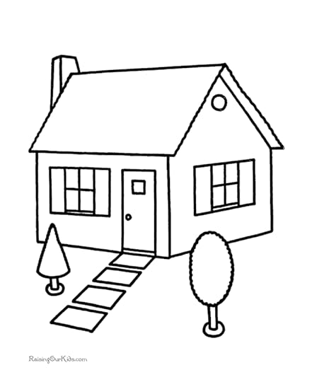House coloring pages to download and print for free