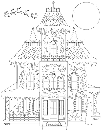 Breathtaking Gingerbread House Coloring Page PDF ...
