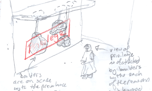 privilege masked stone installation drawing