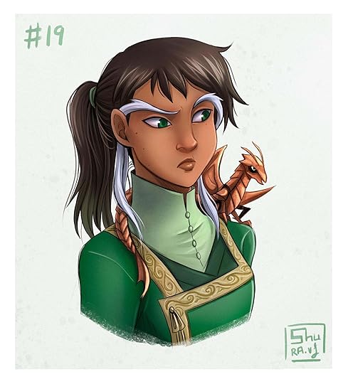 Rysn and her familiar, Chiri-Chiri