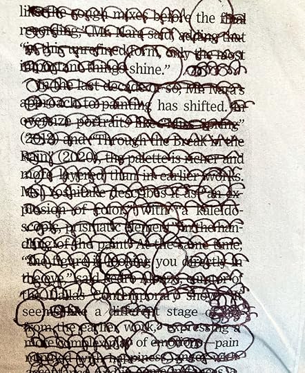 Shifted, an erasure poem by Drew Myron