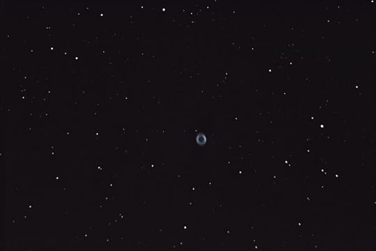 M57 - the Ring Nebula - small even with my Nexstar’s huge 2032 mm focal length. What’s awesome about the Ring Nebula is that it looks exactly like this visually through the telescope eyepiece.