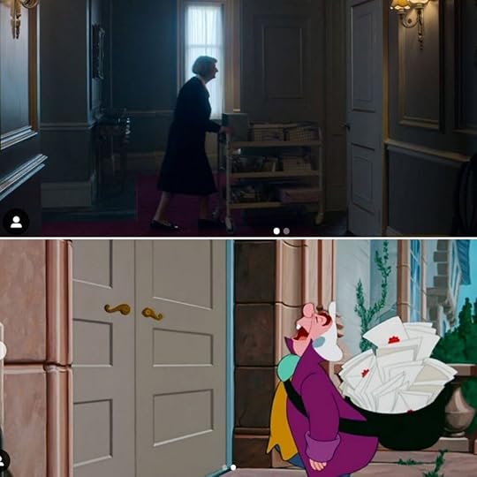 The mail arriving in The Crown vs. The mail arriving in Cinderella.