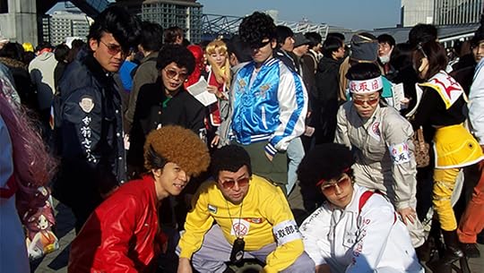 Members of Japanese motorcycle gang from Japan Bullet