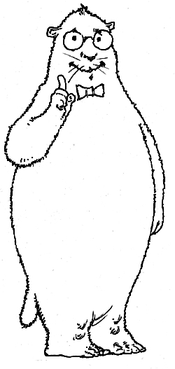 Groundhog puppet to color