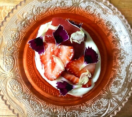 Milk & Fermented Strawberry Dessert at The Little Jerry.