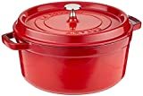 Staub Cast Iron Round Cocotte, 5.5-quart, Cherry