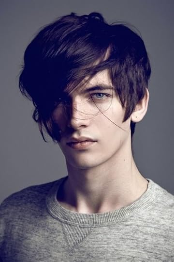 teenage boy, black hair, fringe | Guys with black hair, Black hair blue eyes, Mens hairstyles