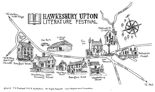 map of Hawkesbury Upton