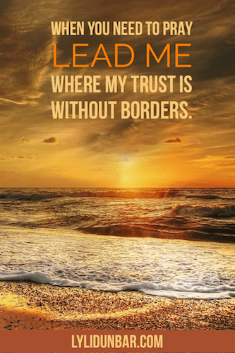 When You Need to Pray 